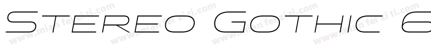 Stereo Gothic 650 Regular字体转换